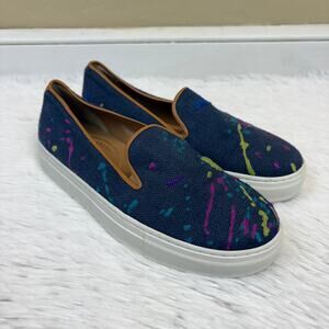Stubbs & Wootton Splatter Paint Slip-On Sneakers Size 8